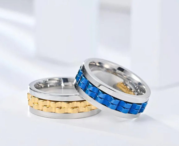 Stainless Steel Fidget Ring