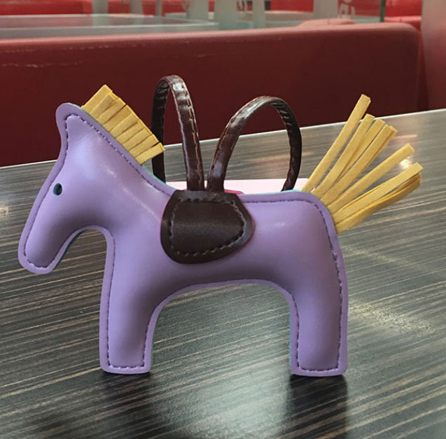 Leather Pony Keychain