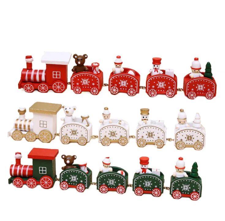 Wooden Train Ornament