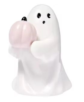 Ghost Pumpkin Bat Figurine