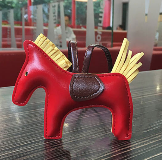 Leather Pony Keychain
