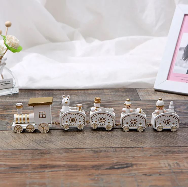 Wooden Train Ornament