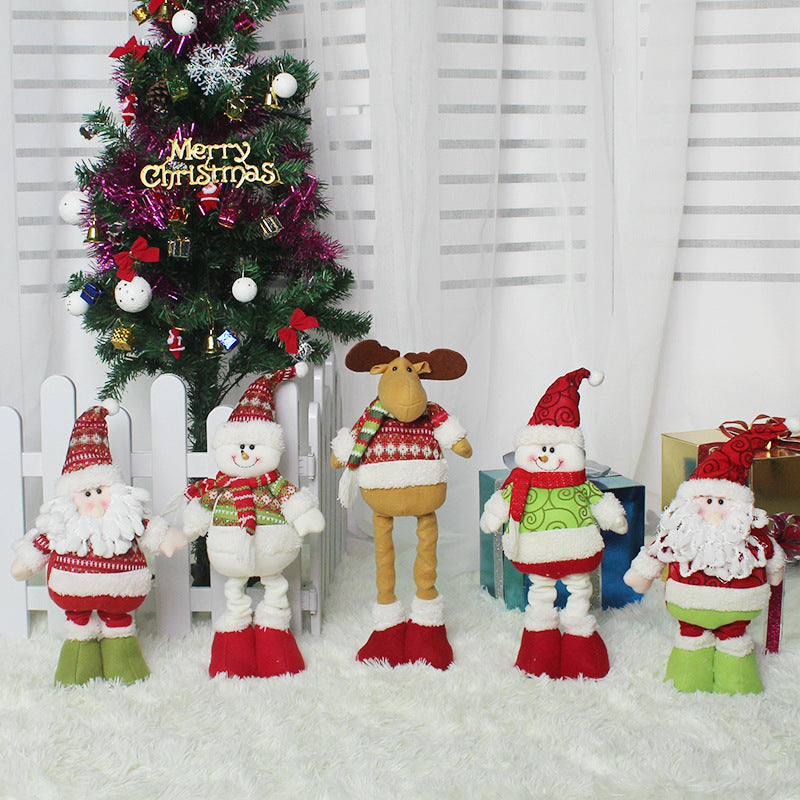 Stretching Santa Figurine