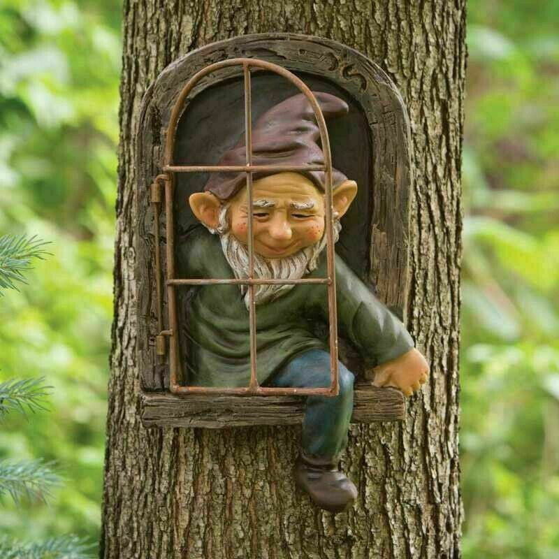 Tree Hugger Garden Gnome
