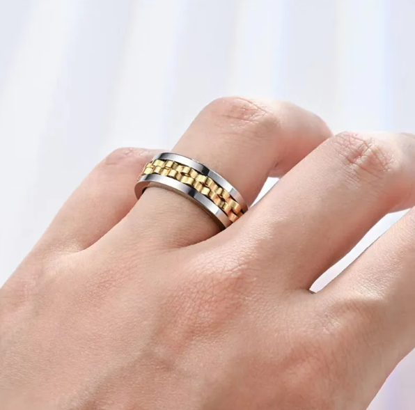 Stainless Steel Fidget Ring
