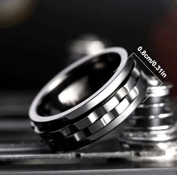 Stainless Steel Fidget Ring