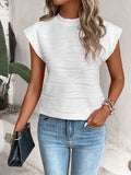 Terry Cap-Sleeve Shirt