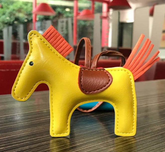 Leather Pony Keychain