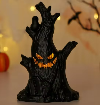 Pumpkin Ghost Lamp