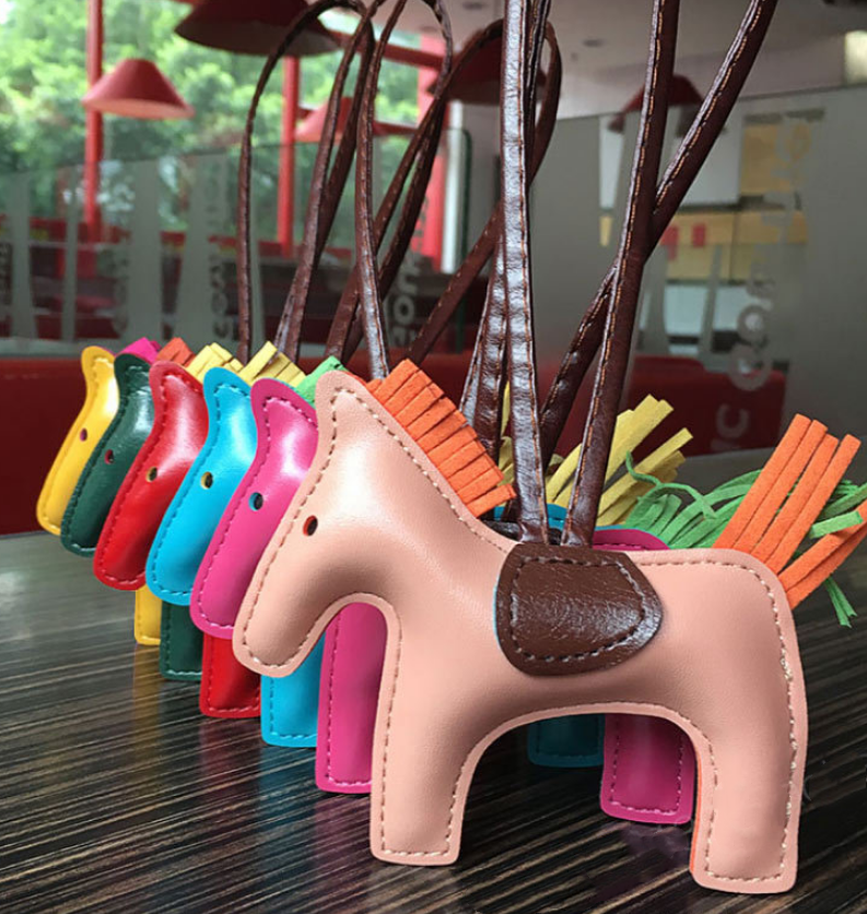 Leather Pony Keychain