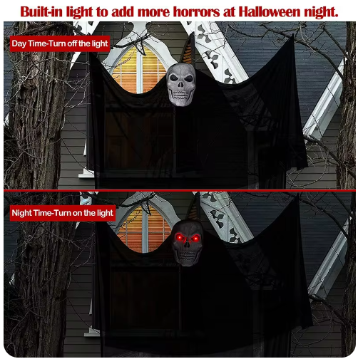 LED Hanging Skull Decor