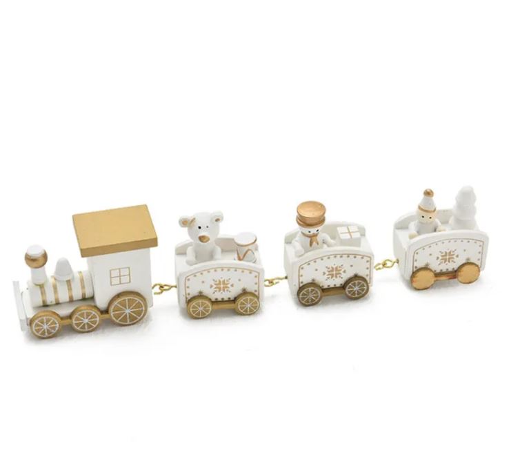Wooden Train Ornament
