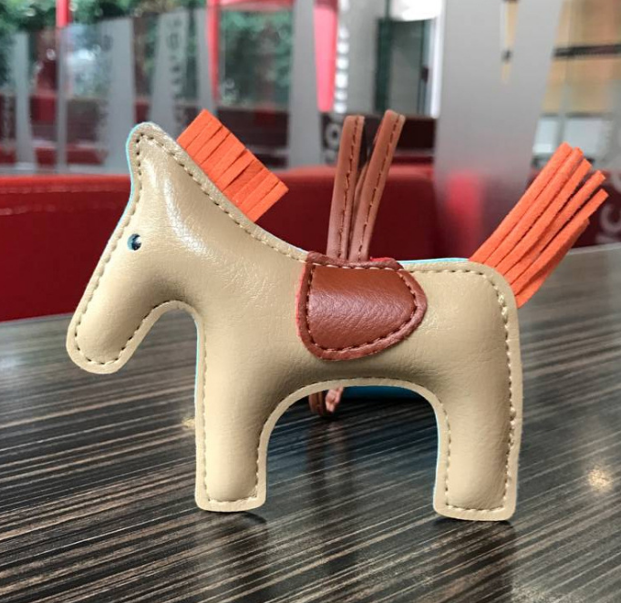 Leather Pony Keychain