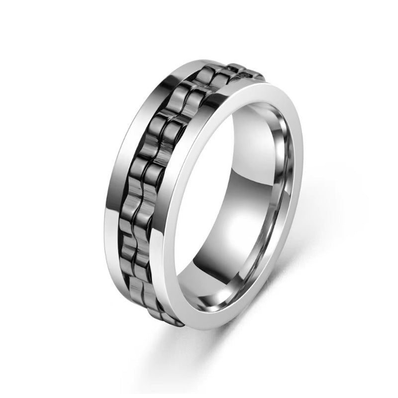 Stainless Steel Fidget Ring