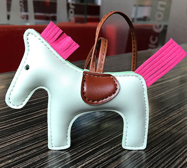 Leather Pony Keychain