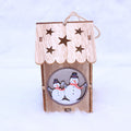 Mini Wooden House Night Light