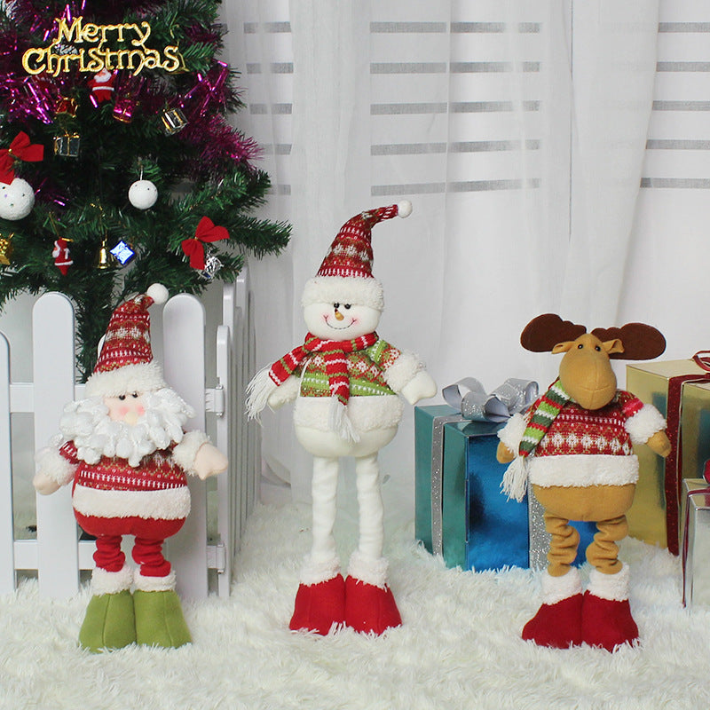 Stretching Santa Figurine