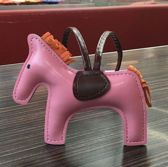 Leather Pony Keychain