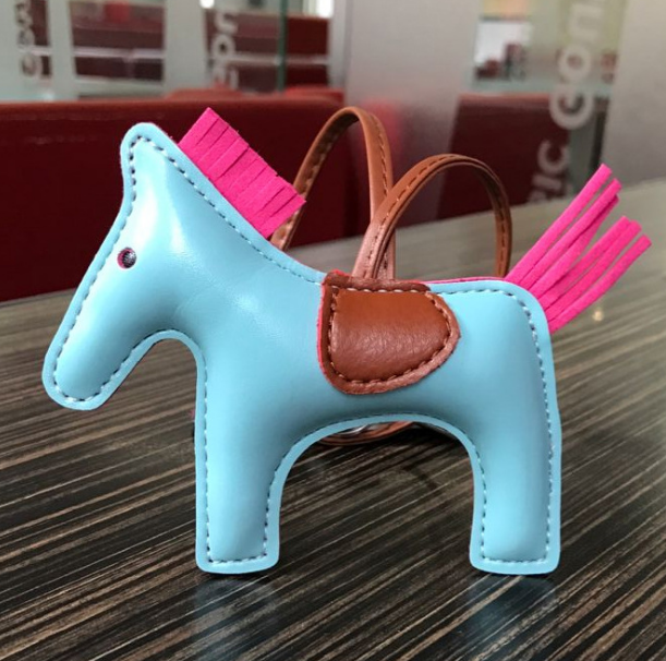 Leather Pony Keychain