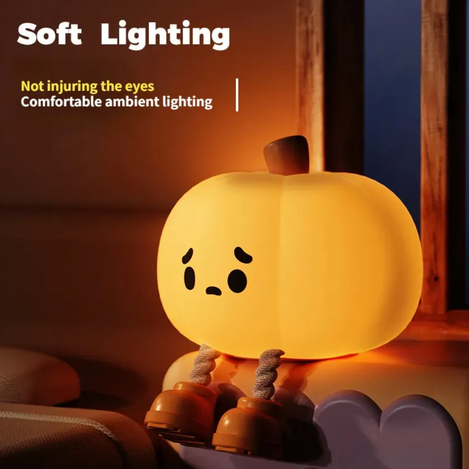 Pumpkin Silicone Night Light