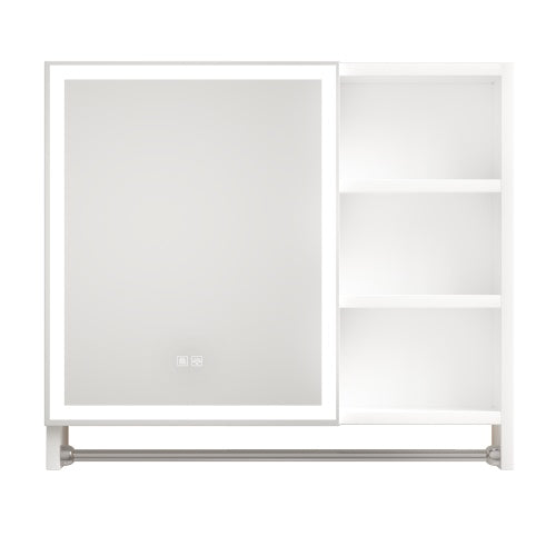 Modern 32x28 Inch Bathroom Cabinet With Mirror And LED Lights