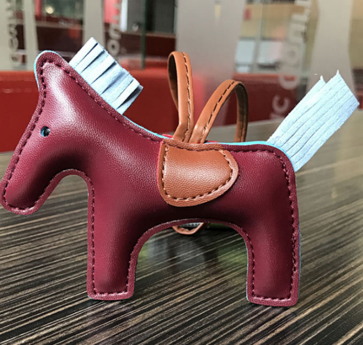 Leather Pony Keychain