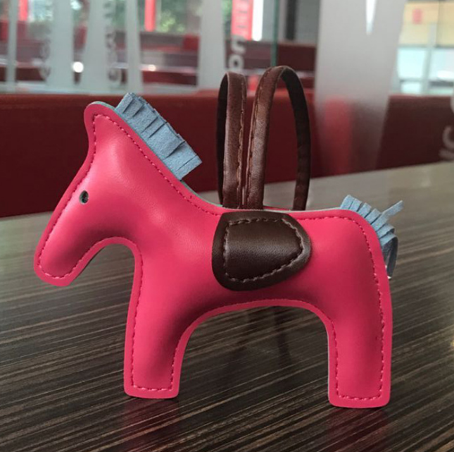 Leather Pony Keychain