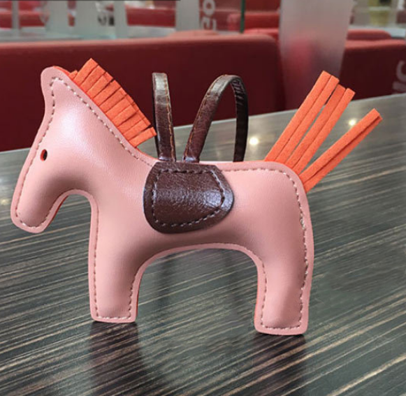 Leather Pony Keychain