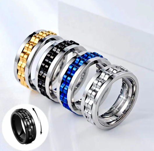 Stainless Steel Fidget Ring