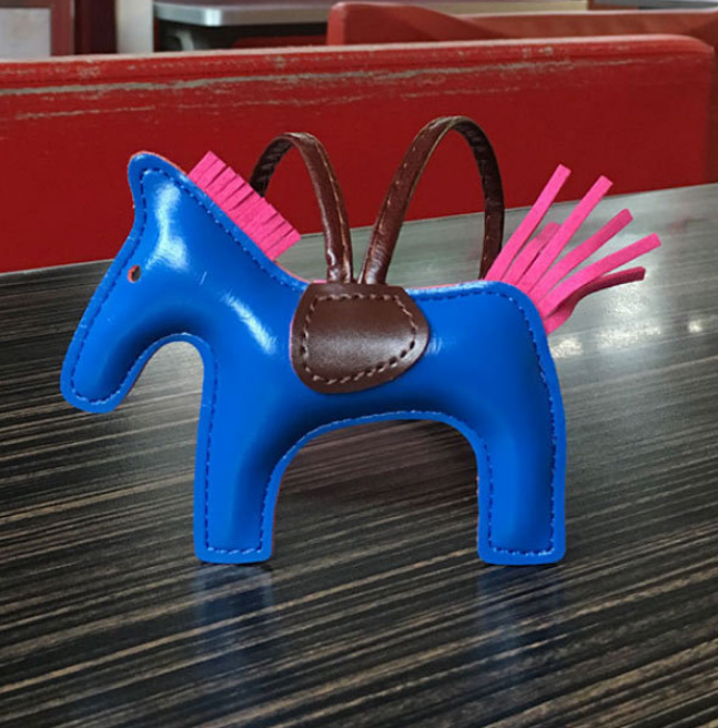 Leather Pony Keychain
