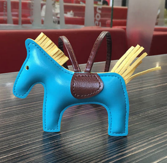 Leather Pony Keychain