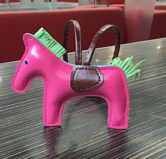 Leather Pony Keychain
