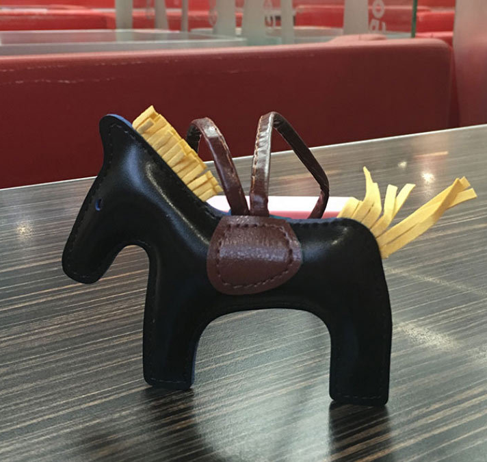 Leather Pony Keychain