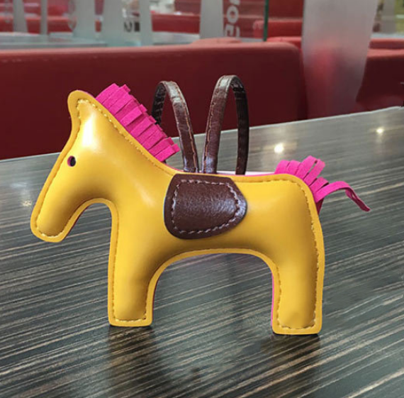 Leather Pony Keychain