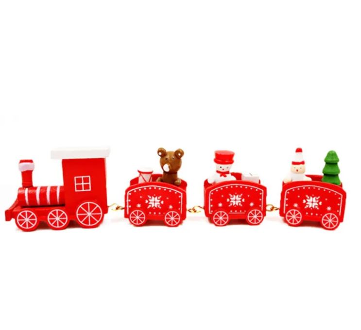 Wooden Train Ornament